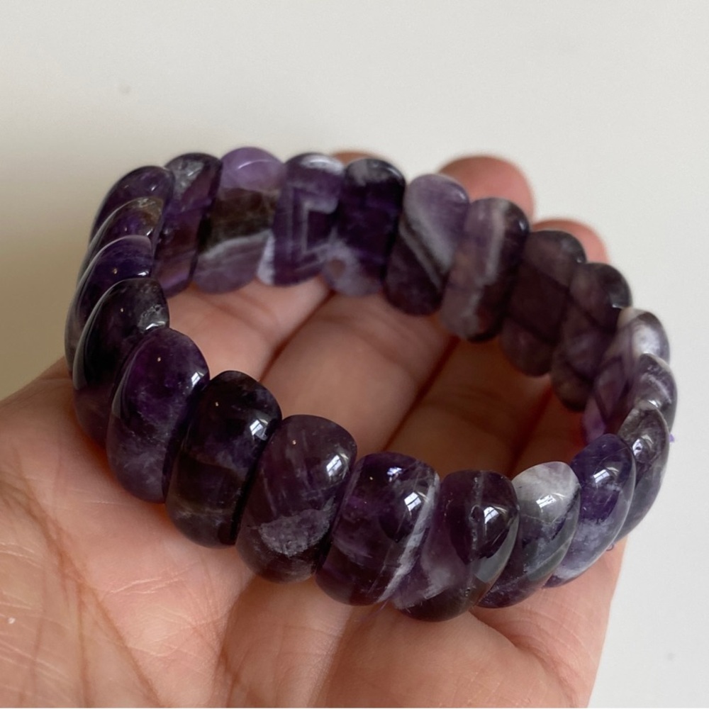 Natural Amethyst Stretch Bracelet | Protection & Calm Energy